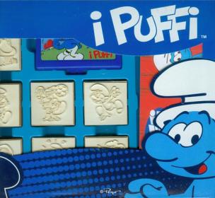 Opakowanie Pieczątki w walizce Smerfy