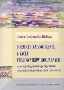 Okładka książki Poczucie zadowolenia z życia pracowników socjalnych