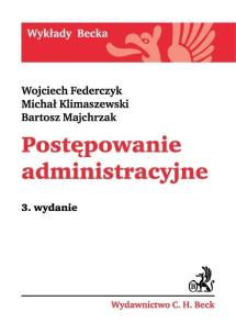 Okładka książki Postępowanie administracyjne