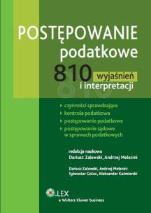 Okładka książki Postępowanie podatkowe 810 wyjaśnień i interpretacji