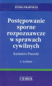 Okładka książki Postępowanie sporne rozpoznawcze w sprawach cywilnych
