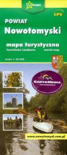 Okładka książki Powiat Nowotomyski mapa turystyczna 1:60 000