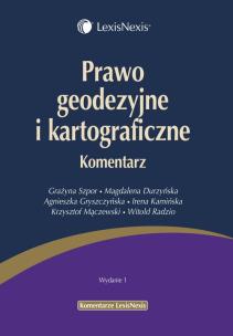 Okładka książki Prawo geodezyjne i kartograficzne Komentarz
