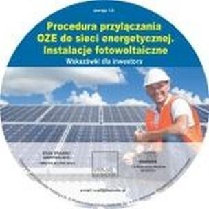 Okładka książki Procedura przyłączania OZE do sieci energetycznej Instalacje fotowoltaiczne