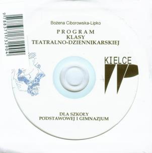 Okładka książki Program klasy teatralno-dziennikarskiej