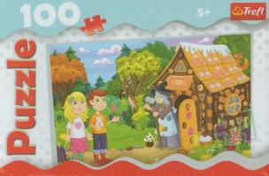 Okładka książki Puzzle 100 Jaś i Małgosia 2013 TREFL