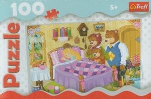 Okładka książki Puzzle 100 Złotowłosa i trzy niedźwiadki 2013TREFL