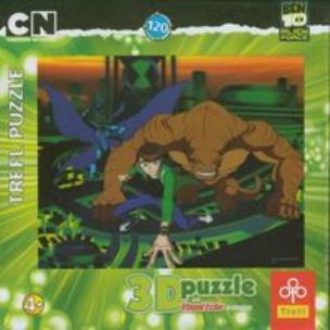 Opakowanie Puzzle 120 Ben 10 W akcji 3D TREFL
