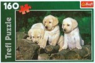 Okładka książki Puzzle 160 Małe labradory TREFL
