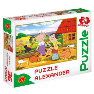 Opakowanie Puzzle 36 - Gigant. Bolek i Lolek na wsi ALEX