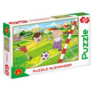 Opakowanie Puzzle 60 - Bolek i Lolek. Piłka nożna ALEX