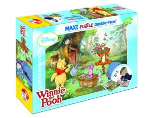 Okładka książki Puzzle dwustronne maxi 108 elementów Kubuś Puchatek