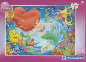 Opakowanie Puzzle Mała Syrenka Arielka 100