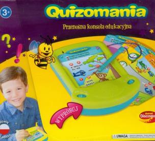 Okładka książki Quizomania Przenośna konsola edukacyjna