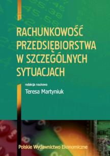 Okładka książki Rachunkowość przedsiębiorstwa w szczególnych...