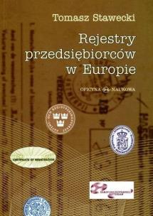 Okładka książki Rejestry przedsiębiorców w Europie