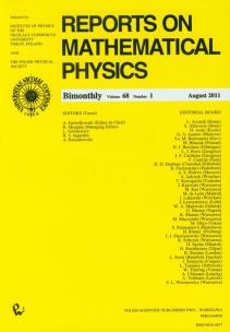 Opakowanie Reports on Mathematical Physics 68/1 Kraj