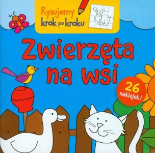 Okładka książki Rysujemy krok po kroku - Zwierzęta na wsi