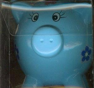 Opakowanie Skarbonka świnka niebieska duża