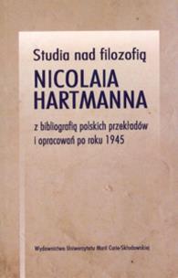 Okładka książki Studia nad filozofią Nicolaia Hartmanna z bibliografią polskich przekładów i opracowań po roku 1945