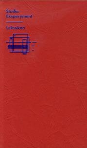 Okładka książki Studio Eksperyment Leksykon Zbiór tekstów