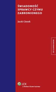Okładka książki Świadomość sprawcy czynu zabronionego
