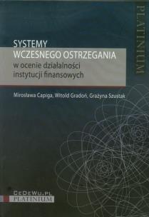 Okładka książki Systemy wczesnego ostrzegania w ocenie działalności instytucji finansowych