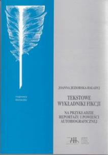 Okładka książki Tekstowe wykładniki fikcji