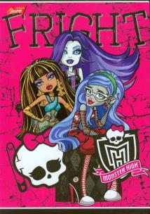 Opakowanie Zeszyt Monster High w linie 32 strony A5 Fright