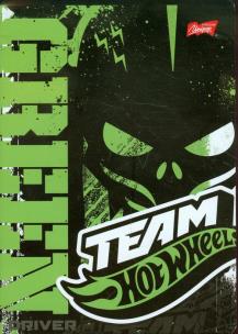 Opakowanie Zeszyt Team Hot Wheels A5 w linie 60 kartek zielony