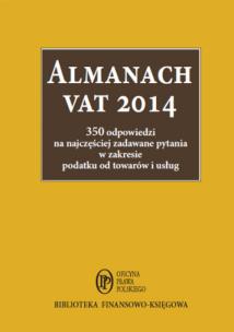 Okładka książki Almanach VAT 2014