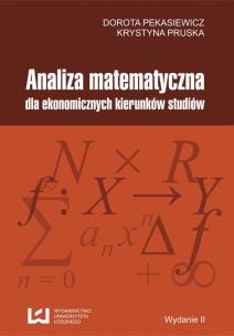 Okładka książki Analiza matematyczna dla ekonomicznych kierunków studiów