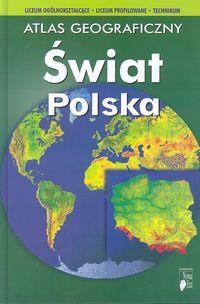 Okładka książki Atlas Geogr. LO Świat + Polska Twarda NE