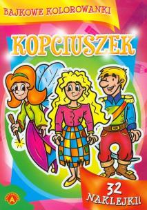 Okładka książki Bajkowe kolorowanki. Kopciuszek ALEX