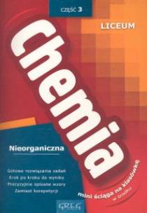 Opakowanie Chemia 3 Nieorganiczna + ściąga