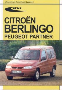 Okładka książki Citroen Berlingo, Peugeot Partner modele 1996-2001