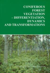 Opakowanie Coniferous forest vegetation - differentation dynamics and transformations