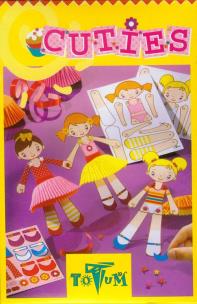 Opakowanie Cuties Ubieranie lalek z papieru Wycinanki Ubieranki