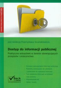 Okładka książki Dostęp do informacji publicznej