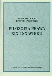 Okładka książki Filozofia prawa XIX i XX wieku