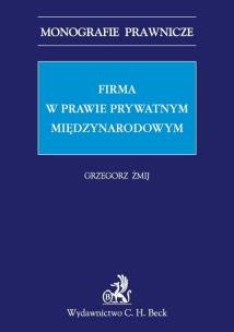 Okładka książki Firma w prawie prywatnym międzynarodowym