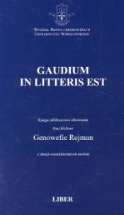 Okładka książki Gaudium in Litteris Est