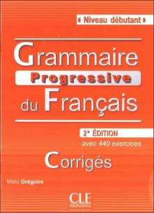 Okładka książki Grammaire Progressive du Francais Niveau debutant Rozwiązania do ćwiczeń