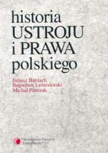 Okładka książki Historia ustroju i prawa polskiego
