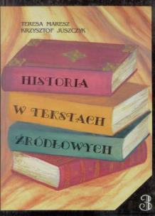 Okładka książki Historia w tekstach źródłowych 3