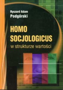 Okładka książki Homo socjologicus w strukturze wartości
