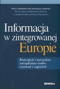 Okładka książki Informacja w zintegrowanej Europie
