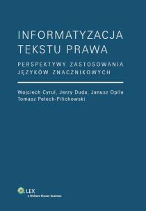 Okładka książki Informatyzacja tekstu prawa