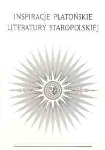 Opakowanie Inspiracje Platońskie literatury staropolskiej