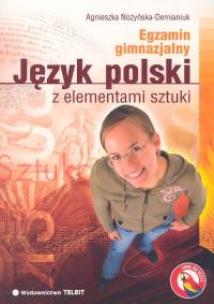 Okładka książki Język polski z elementami sztuki Egzamin gimnazjalny